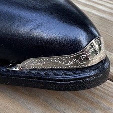 ALM-100-TN Cowboy Boot Toe Tips Nickel Plated