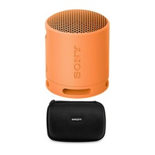 Sony SRS XB100 Wireless Bluetooth Portable Speaker Case Bundle Orange 
