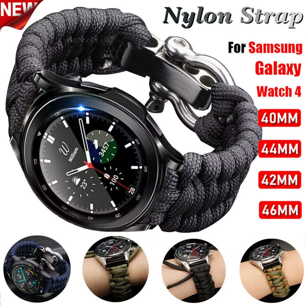 Elastic Braided Strap For Samsung Galaxy Watch 4 Classic 46/42mm 44mm Nylon  Band