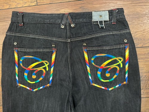 Jeans vintage Russo y2k imperious tipo delf, jeans ricamati 40x32 - Foto 6 di 7