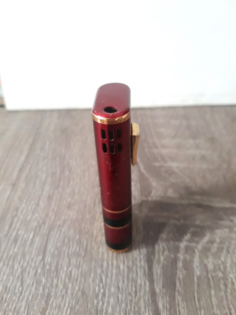Vintage Starex 5 Red Electronic Battery Gas Lighter