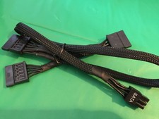 1x eVGA 6 pin to 3x SATA POWER cable EVGA SuperNOVA G ,ORIGINAL