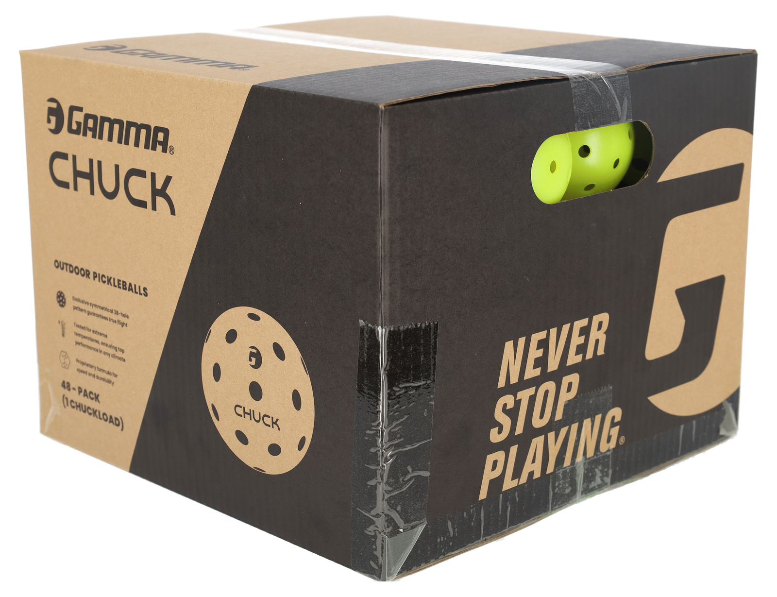 GAMMA Chuck Outdoor Pickleball Balls 48 Pack