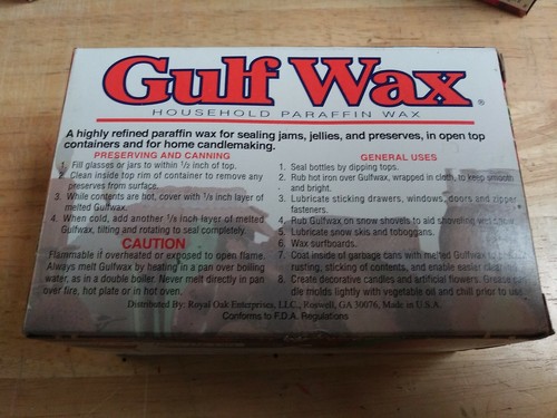 Gulf Wax Household Paraffin Wax 1 Pound Bars (3 Packs) - 第 2/2 張圖片