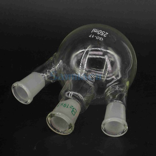 10/25/50/100/250/500/1000ml 3 Necks Joint Borosilicate Glass Flask Round Bottom - Picture 28 of 30
