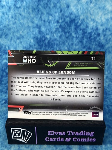 Doctor Who Extraterrestrial Encounters PURPLE /50 SINGLE Non-Sport Trading Card - Picture 144 of 184