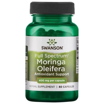 Swanson Full Spectrum Moringa Oleifera 400mg 60 Capsules, Antioxidant Support