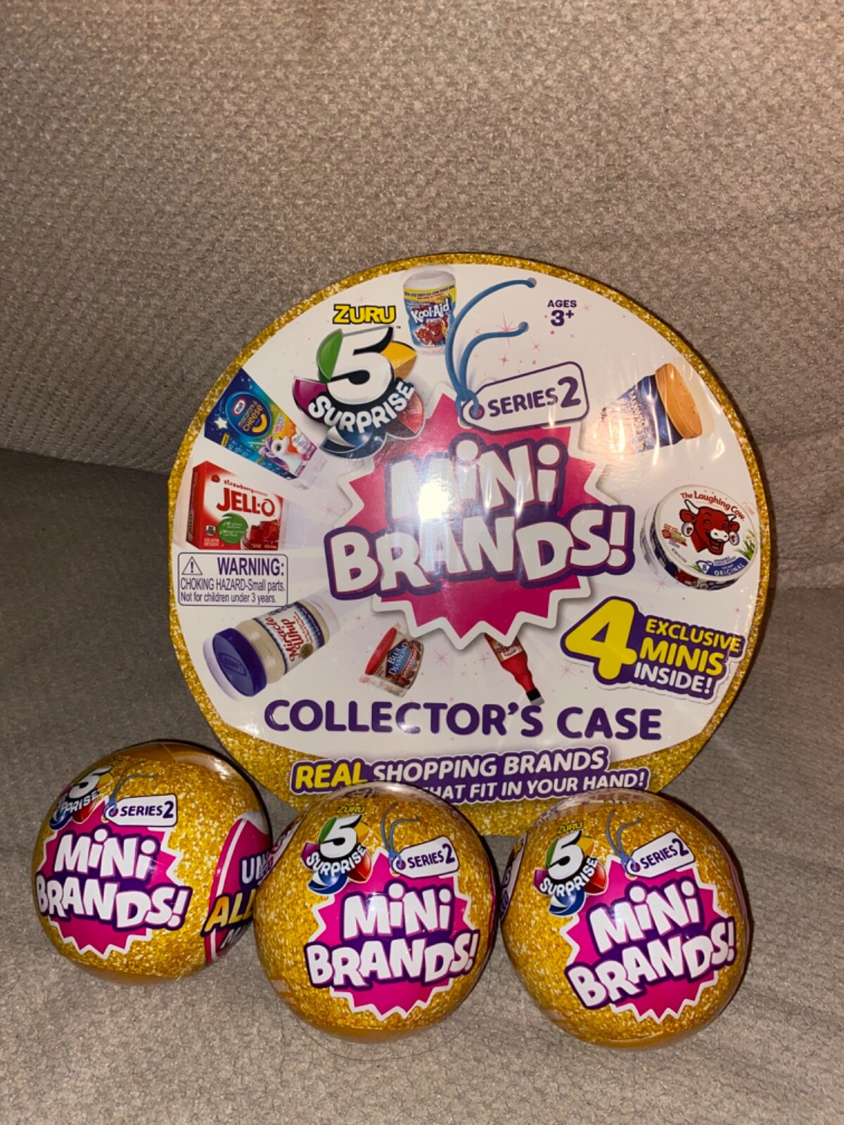 Zuru Mini Brands Series 2 SEALED Collector’s Case pack, and 3 balls