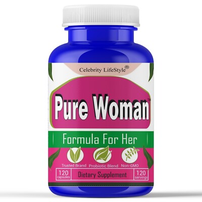 Vaginal Probiotics for Women PH Balance Odor Control Health Microbiome 120Caps