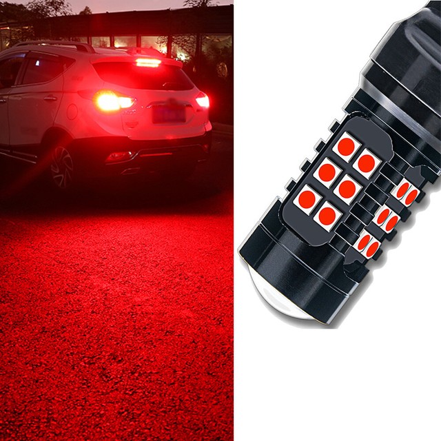 7443 LED Strobe Flashing Blinking Brake Tail Light Parking Safety
