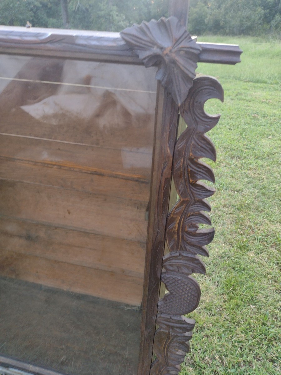 ヴィンテージ glass shelf Waddell Extra Half Shelf with Brackets for 891 Series Displays