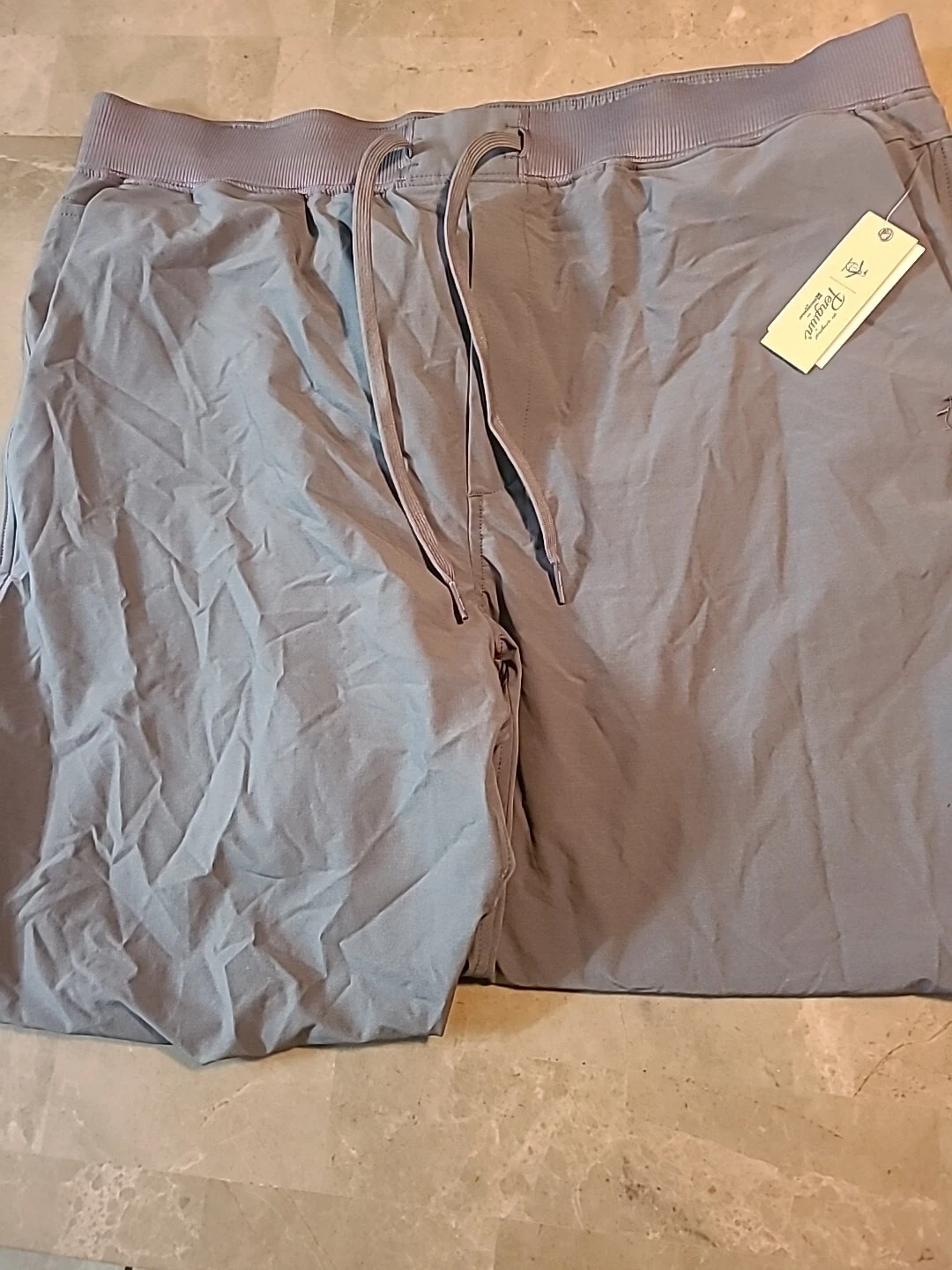 Original Penguin Mens Pull-on Drawstring Jogger Sz 2XL Slim Fit Gray