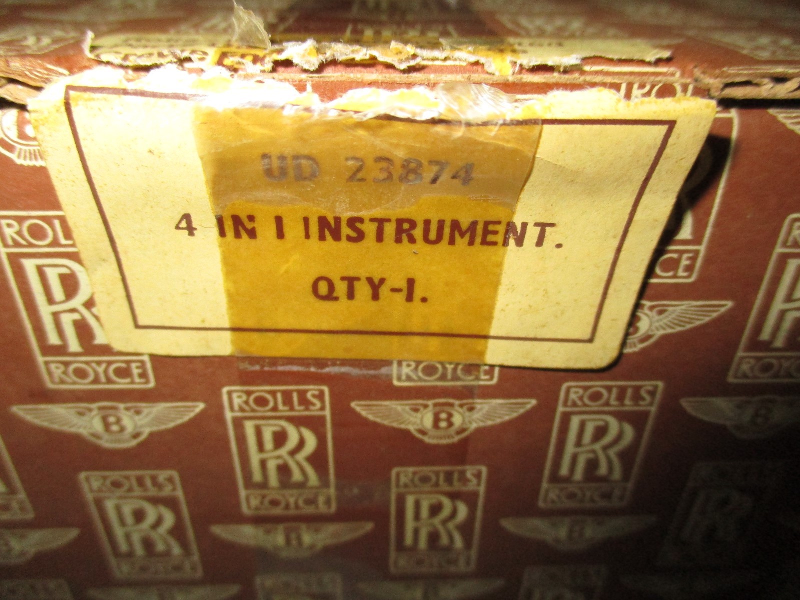 Rolls Royce Corniche, Bentley Continental dash gauge UD23874, NOS  four in one