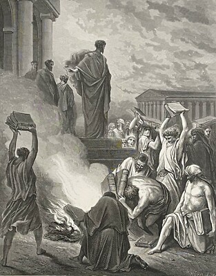 Sankt Paulus In Ephesus Nach Gustave Doré 1898 Autodafé