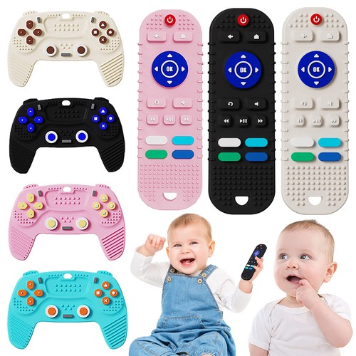 Baby Teething Toys Chew Toys Remote Control Shape Teethers Relief Soothe Toy AU