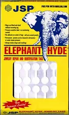 JSP ELEPHANT HYDE BARBELL JEWELRY ADHESIVE PRICE TAGS ROUND WHITE DISPLAY  1000