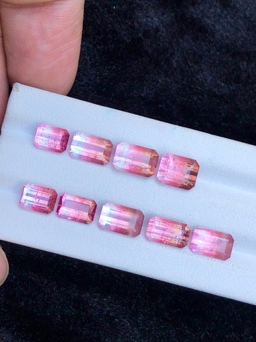 15.7ct Bicolor Pink Tourmaline Lot Ethically Sourced from Afghanistan - Picture 4 of 12