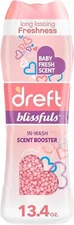 4 Pack Dreft Blissfuls In-Wash Scent Booster Beads, Baby Fresh Scent, 13.4 oz