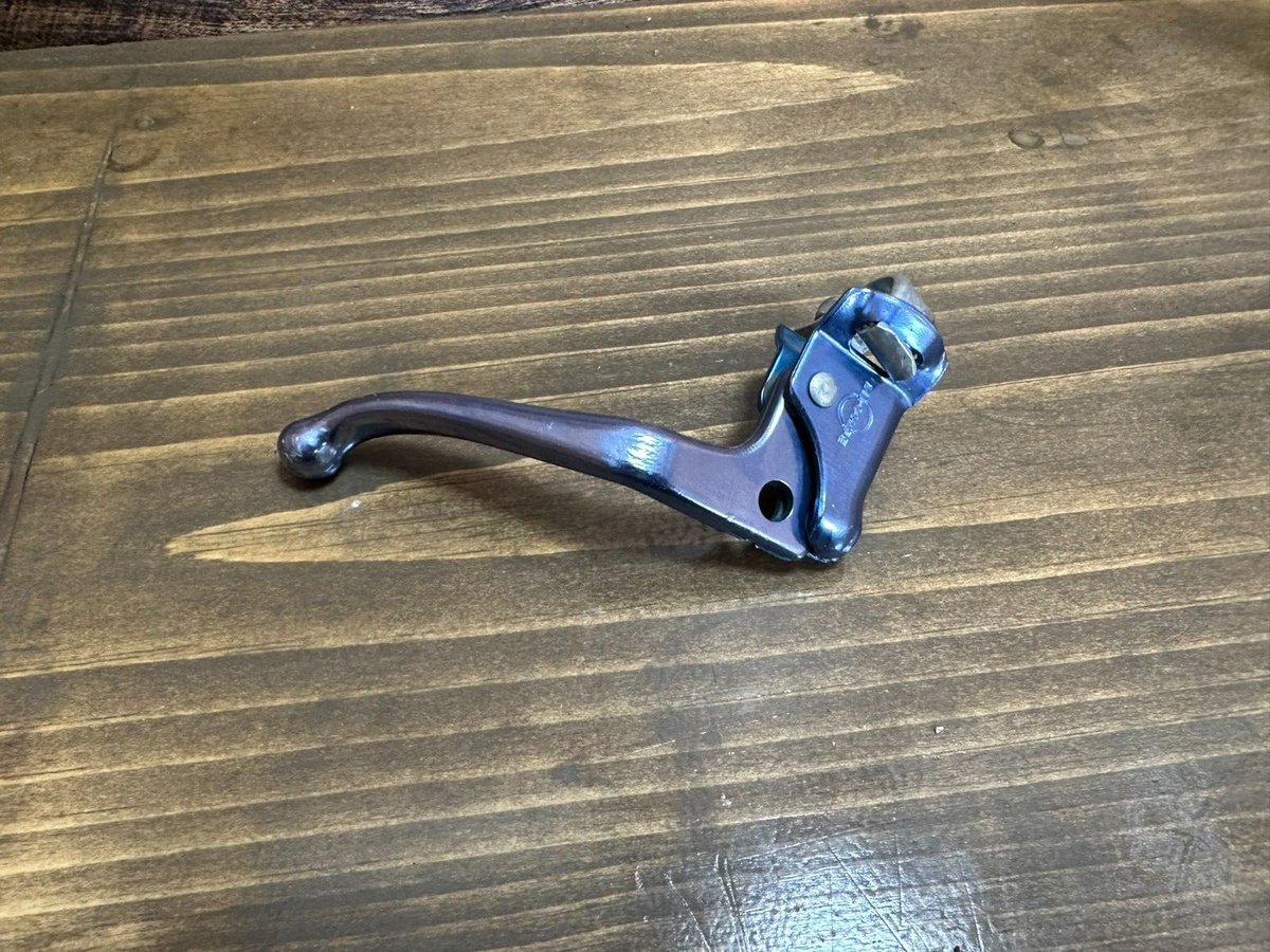 レア dia-compe PRE BENT ブレーキレバー old bmx 1980s Dia Compe Pre Bent Brake Lever Old School BMX Blue