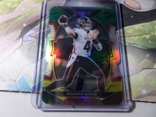 2022 Panini Select Desmond Ridder Die-Cut Green & Yellow Prizm Concourse Rookie