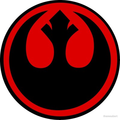 Rebel Alliance Logo Decal Sticker Star Wars RED 1/"