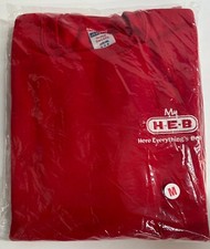 My HEB Sweatshirt Red Crew Neck Pullover Sweatshirt Unisex Size Large M  NEW