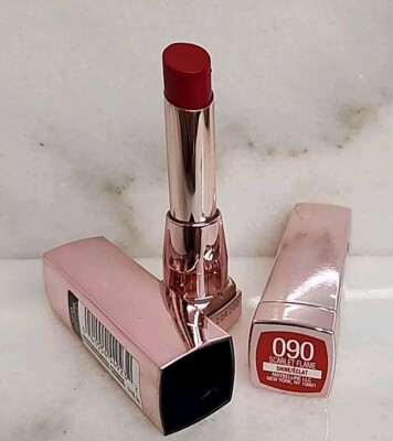 2 - Maybelline Color Sensational Shine  Lipstick #090 Scarlet Flame