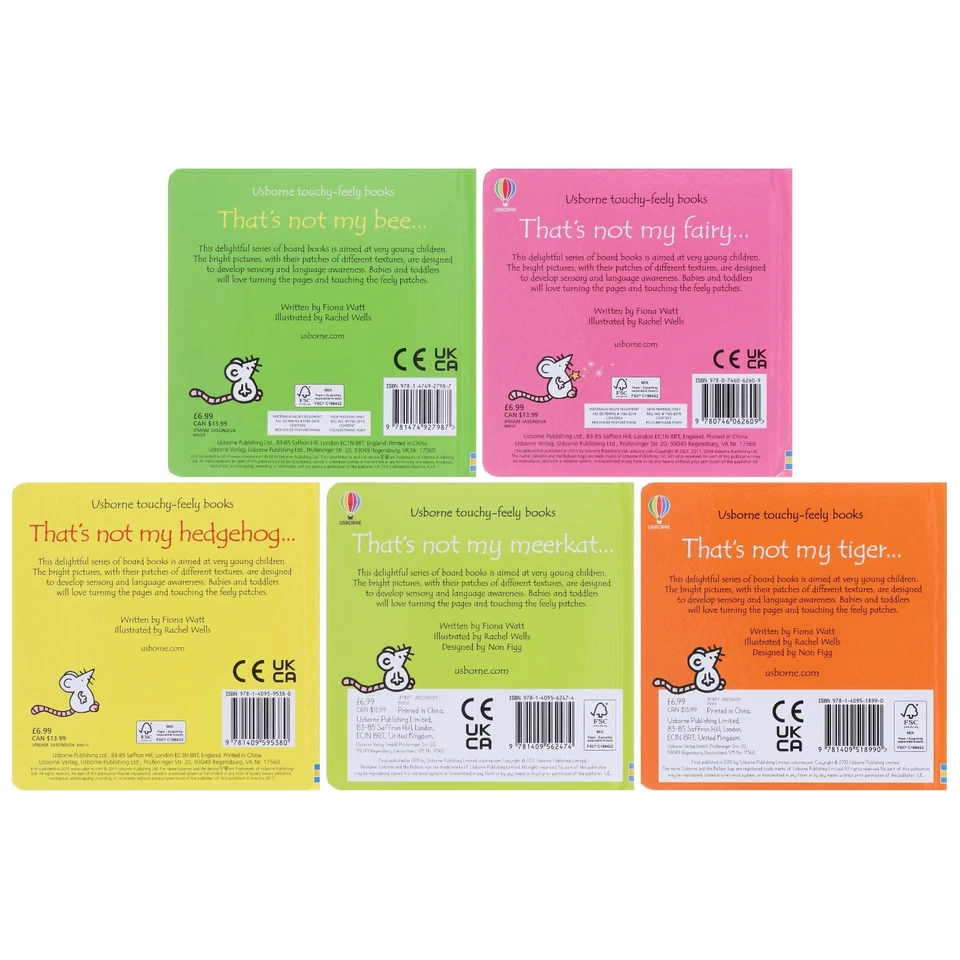 Usborne touchy feely books:That's not my Collection 6: 5 Books Set-Ages 0-3 - BB - Image 3 of 4