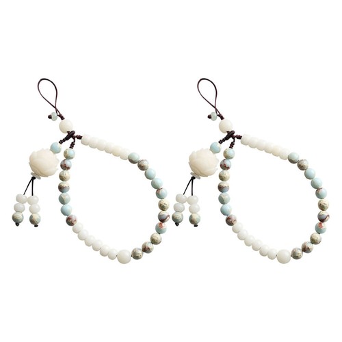 2 Pcs Chinese Style Bracelet Ladies Mobile Phone Wristband Lanyard Wristlet - 第 8/12 張圖片