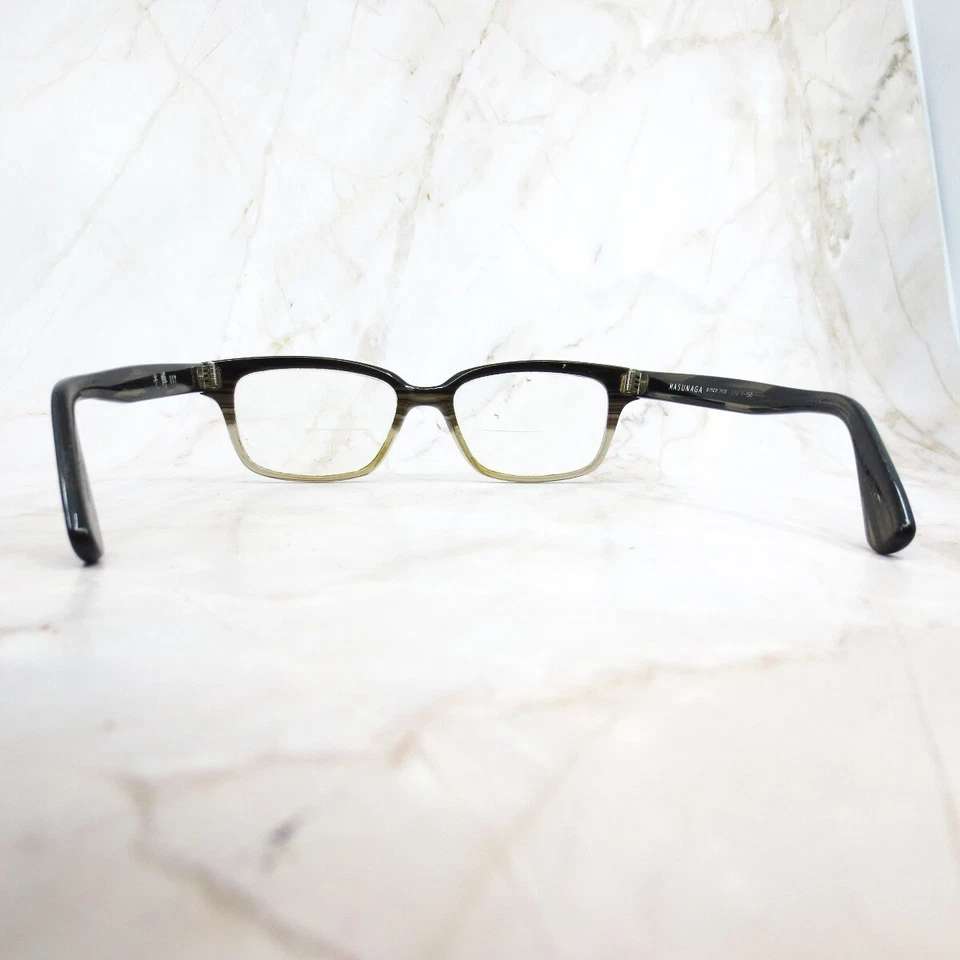 Marco de gafas Masunaga 007 #39 para mujer forma rectangular borde completo 17-52-150 Foto 4 de 4