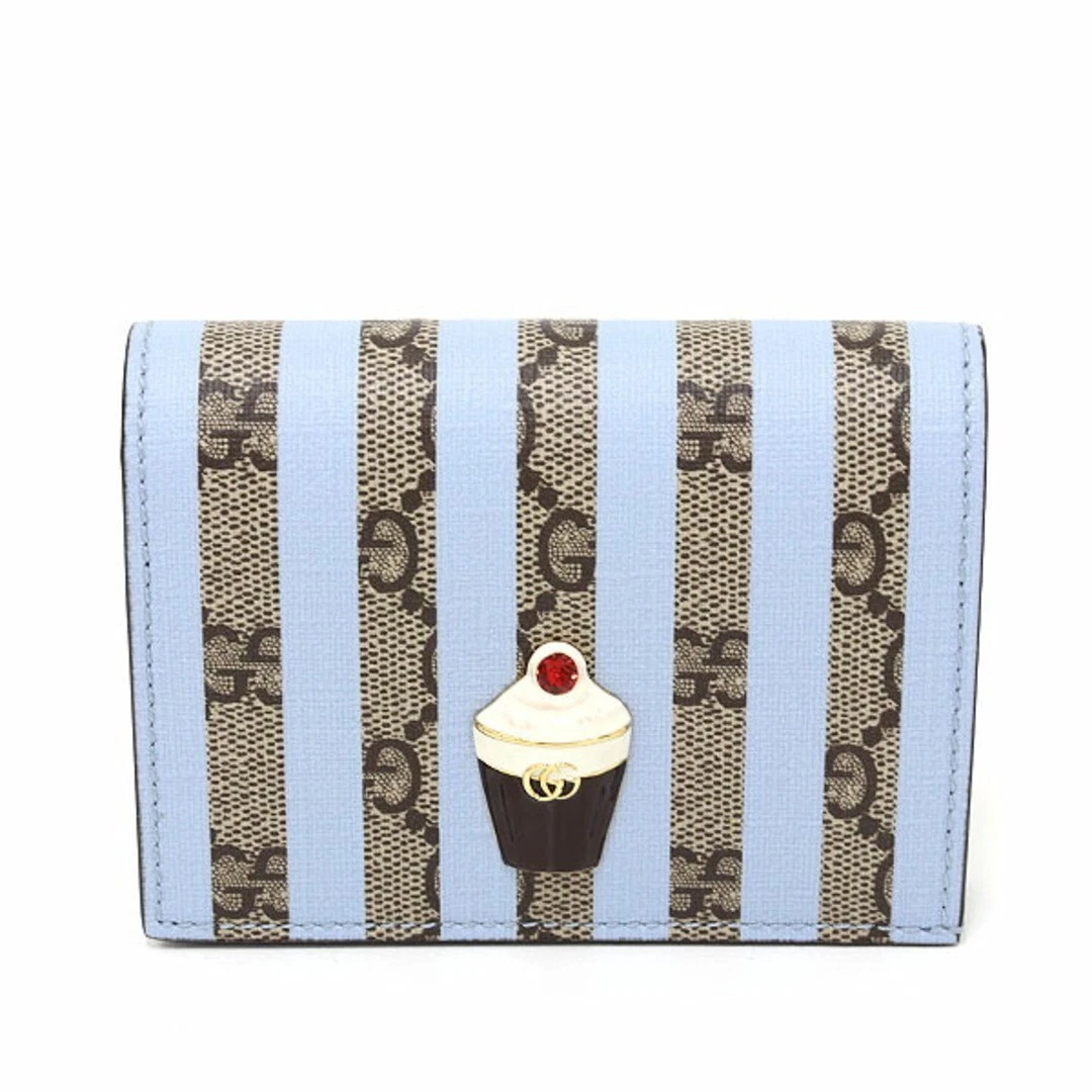 Gucci GG Supreme Porte Carte Portefeuille avec Porte Monnaie et Billet Glace Neuf