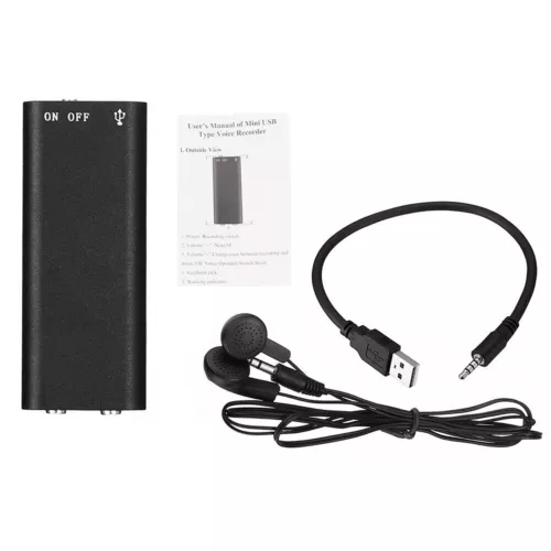 Mini Spy Audio Recorder Voice Activated Office Listening Device 96 Hours 16GB - Picture 3 of 11