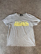 HUGO BOSS Tee Mens Size Large Grey
