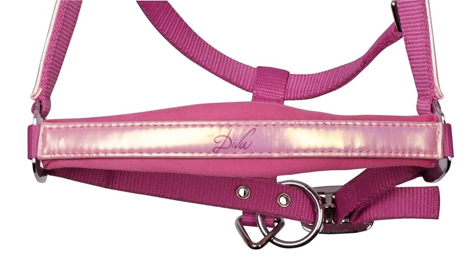 Harrys Horse Halfterset Diva Violet cyclamen rosa pink - Bild 2 von 3