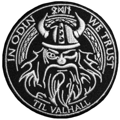 Viking In Odin We Trust Till Valhalla Norse Morale Patch For - Foto 12