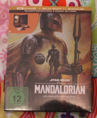 Star Wars The Mandalorian Staffel Eins 4K + Blu Ray Steelbook Neu + OVP