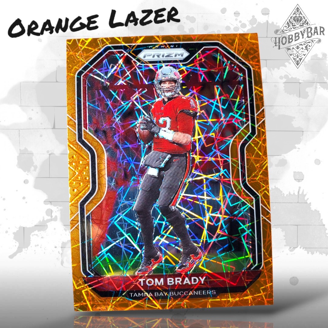 Tom Brady 2020 Panini Prizm Orange Lazer Tampa Bay Buccaneers #255