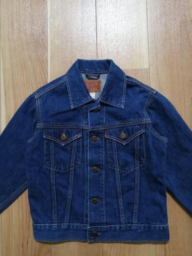90s Big John Denim Jacket Us Navy Embroidery Button Cotton-100 Blue 22M Men  XXXS