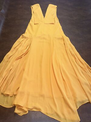 mustard yellow pleated dress Yellow Dress - Pleated Maxi Dress - Sleeveless V-Neck Dress