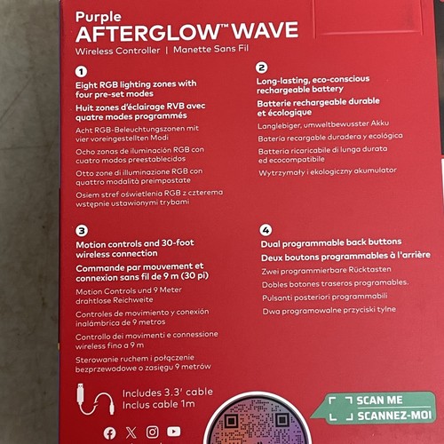 PDP AFTERGLOW WAVE Rechargeable RGB Wireless Controller for Nintendo Switch - Picture 7 of 10