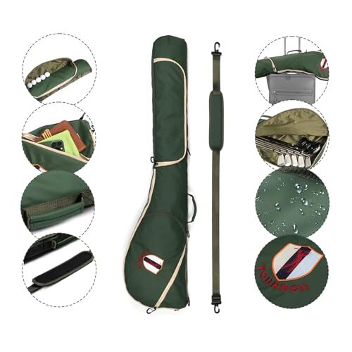 Golf Bag Sunday Carry Golf Club Holder Case Driving Range Mini Course - Picture 4 of 7