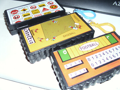 Keychain New Sealed 2000 Basic Fun Mini Travel Board Games lot