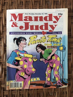 Mandy and Judy Magazine Comic No 32   21 Dec 1991 - Dear Pen Pal - Vintage