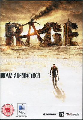 Rage, Campaign Edition Mac OS 10.7.2 Intel. Shooter Spiel Neu & Versiegelt