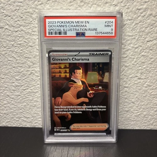 #204 GIOVANNI'S CHARISMA PSA 9 SPECIAL ILLUSTRATION RARE - 2023 POKEMON MEW 151