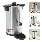 8L Silver Stainless Steel Electric Commercial Coffee Urn Percolator Coffee Pot