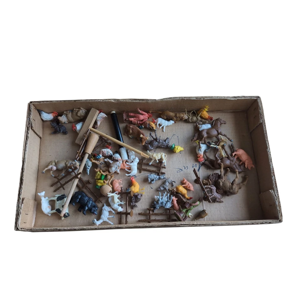 Bauernhof PLAHO - Bausatz - alt - Scheune und Windmühle - Tiere - unvollständig - Bild 3 von 3