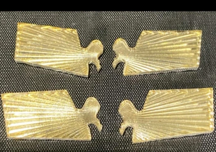 Chevy Caprice 1980-1990 clásico capó emblema inserciones repuesto nuevo Foto 4 de 4