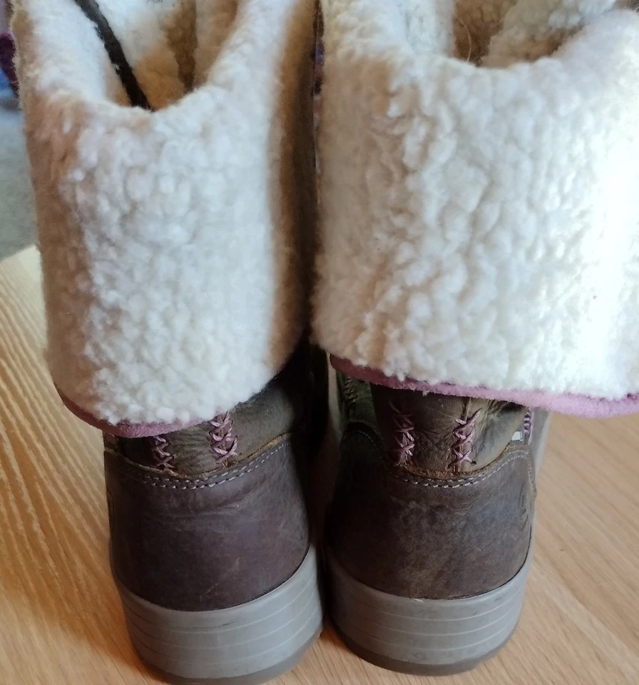 Botas bajas Keen Dry 53015-BRGN Snowmass de cuero marrón imitación piel talla 9 para mujer’s Foto 3 de 4