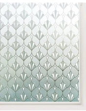 rabbitgoo Privacy Window Film Frosted Sun Blocking Reusable, 17.5 x 78.7 inches